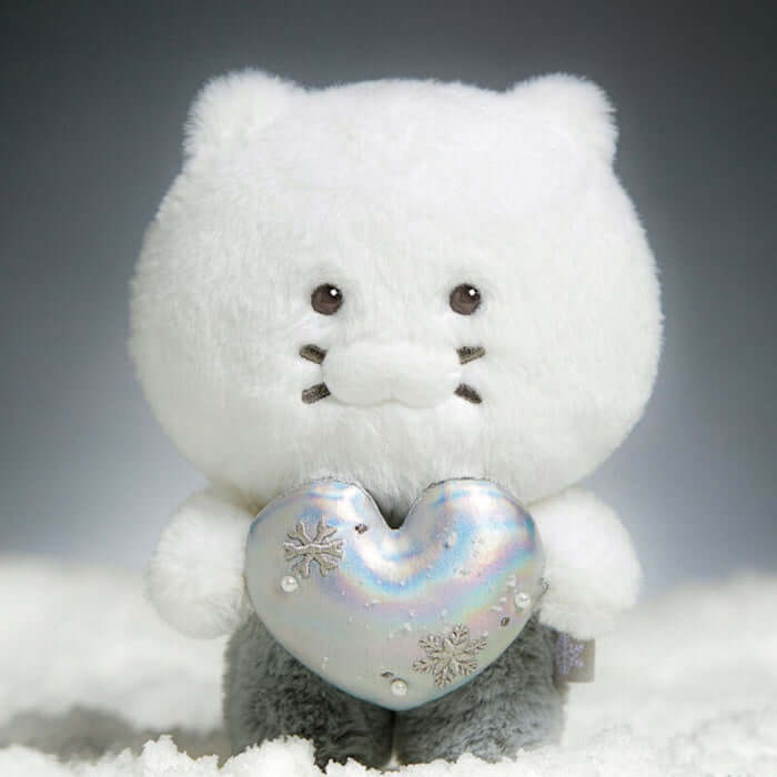 White Silver Snowflake Heart Doll - Chunsik by Kakao Friends - Available at allkpopmag. Price: $22.34.