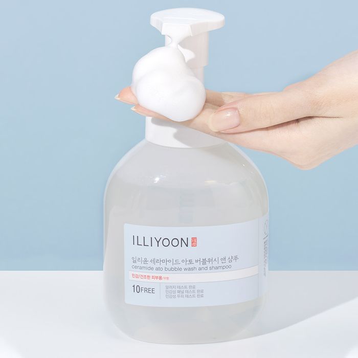 Ceramide Atopy Bubble Wash & Shampoo 400ml by Illyoon Skincare - Available at allkpopmag. Price: $17.52.