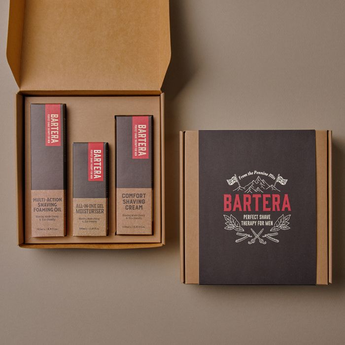 Shaving Oil + Shaving Cream + All-in-One Gel Moisturizer Set by Bartera - Available at allkpopmag. Price: $84.64.
