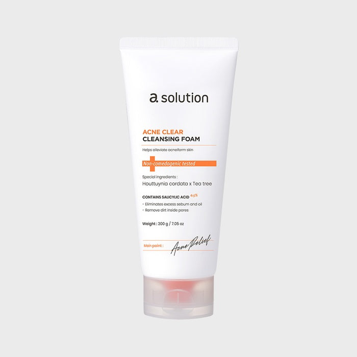 Acne Clear Cleansing Foam 200g by A-Solution - Available at allkpopmag. Price: $20.58.