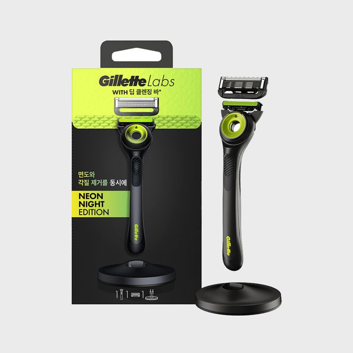 Gillette Labs Deep Cleansing Bar Razor Neon Night 1UP + Stand by Gillette Razor - Available at allkpopmag. Price: $36.33.
