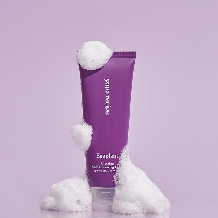 Eggplant Clearing Mild Cleansing Foam 120ml by Papa Recipe - Available at allkpopmag. Price: $11.99.