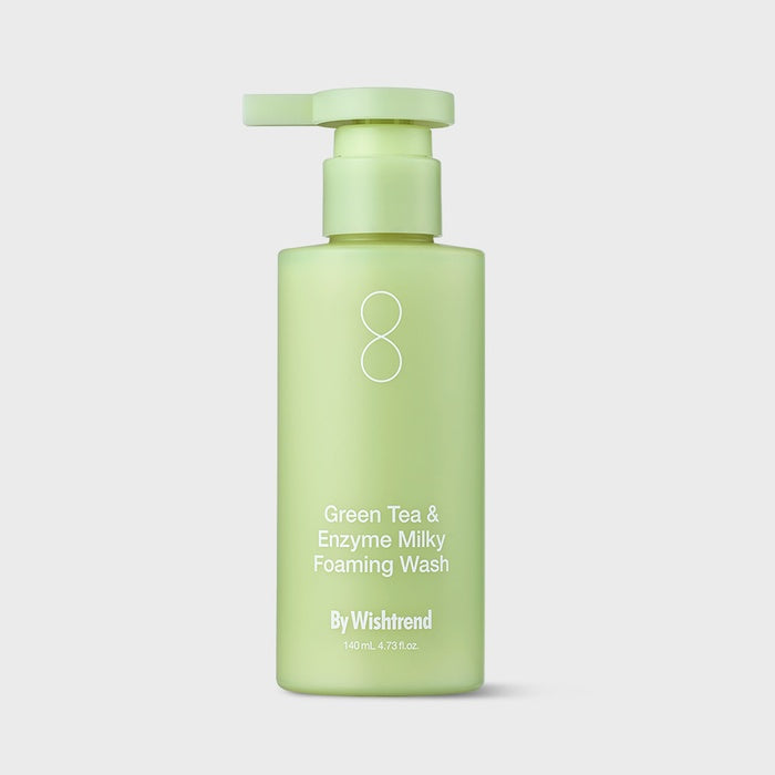 Green Tea & Enzyme Milky Foaming Wash 140ml by Bywishtrend - Available at allkpopmag. Price: $25.87.