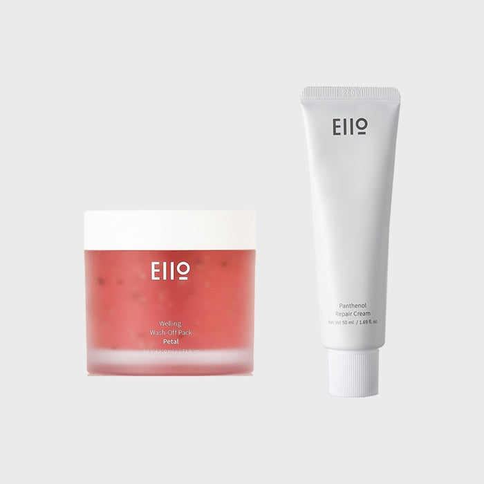 Radiance Set: Panthenol Repair Cream + Welling Wash Off Pack by EIO - Essential Information Organizer - Available at allkpopmag. Price: $82.30.