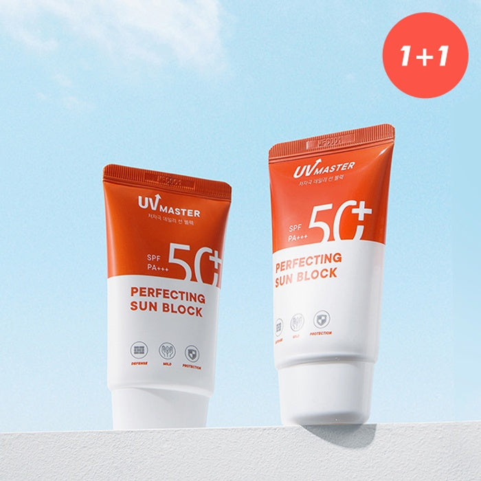 (1+1) UV Master Perfecting Sun Block by Tony Moly - Available at allkpopmag. Price: $19.99.