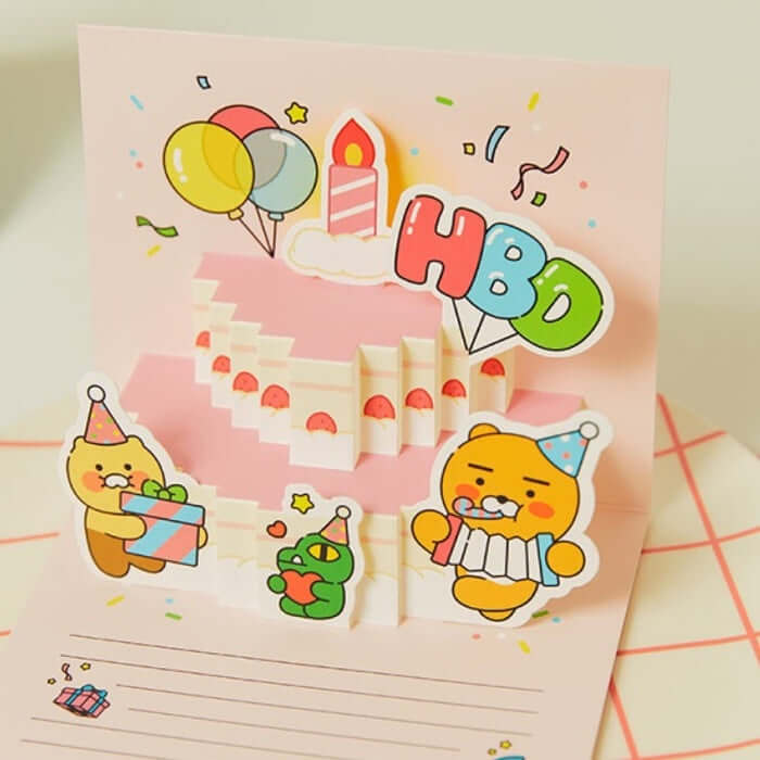 Bling Party HBD Popup Card by Kakao Friends - Available at allkpopmag. Price: $8.82.