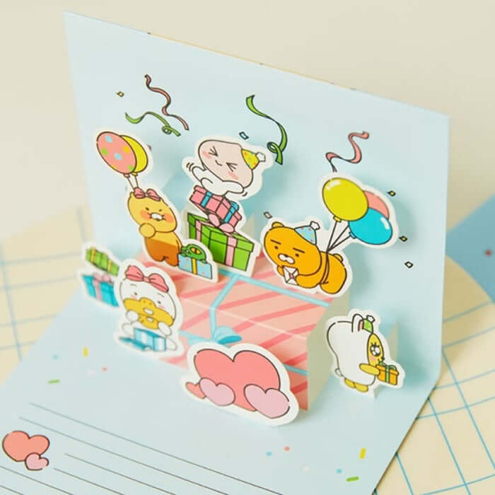 Bling Party Thank You Popup Card by Kakao Friends - Available at allkpopmag. Price: $8.82.