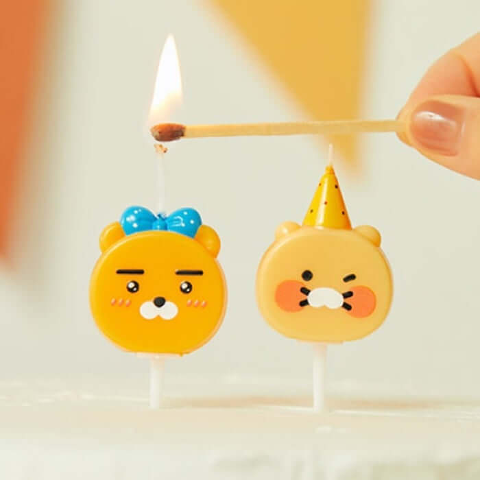 Bling Party Face Candle 2P Set - Lachun by Kakao Friends - Available at allkpopmag. Price: $11.17.