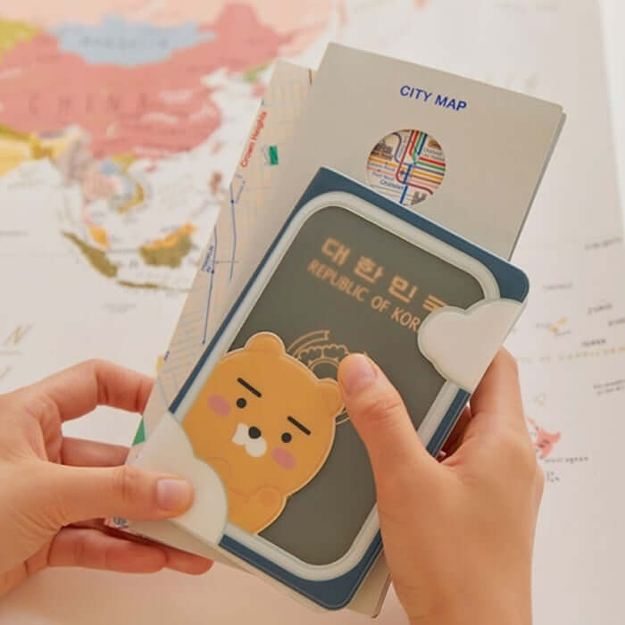 Passport Case (Airplane) - Ryan by Kakao Friends - Available at allkpopmag. Price: $15.29.