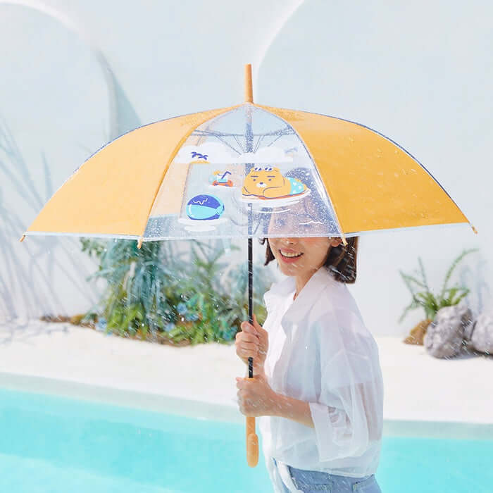 Summer Holiday Transparent Umbrella - Ryan by Kakao Friends - Available at allkpopmag. Price: $19.99.