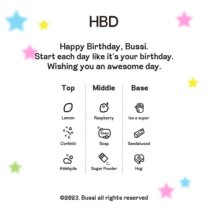 Happy Birthday Eau de Parfum 30ml by Boochi - Available at allkpopmag. Price: $72.90.