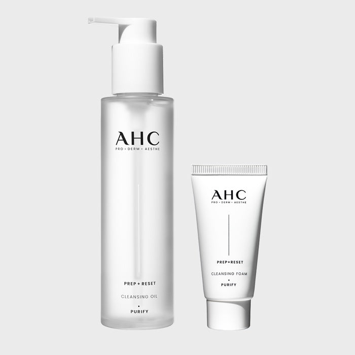 Prep Reset Cleansing Oil 125ml + (GIFT) Cleansing Foam 30ml by AHC - Available at allkpopmag. Price: $20.69.