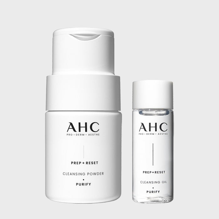 Prep Reset Cleansing Powder 40g + (GIFT) Cleansing Oil 20ml by AHC - Available at allkpopmag. Price: $20.69.