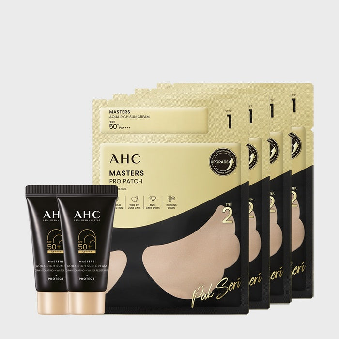 Masters Pro Patch 2-Step Set + (GIFT) 2 x 10ml Sunscreen by AHC - Available at allkpopmag. Price: $16.46.