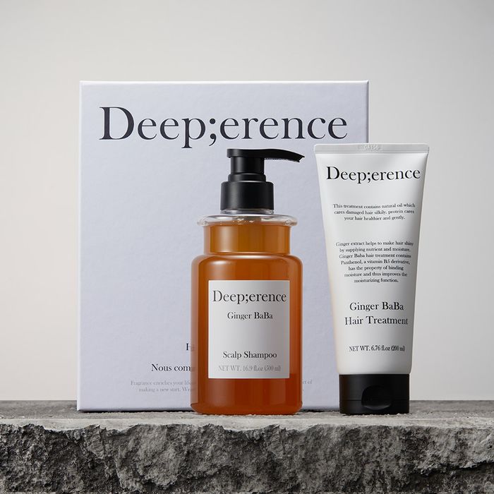 Ginger Baba Scalp Hair Care Duo Set (Shampoo + Treatment) by Deep France - Available at allkpopmag. Price: $58.08.