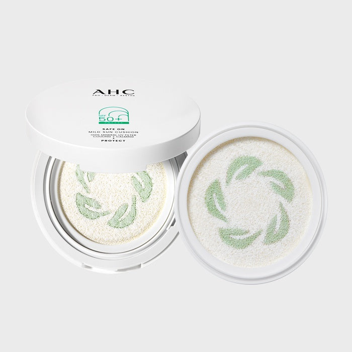 Safe-On Mild Sun Cushion 25g + Refill 25g by AHC - Available at allkpopmag. Price: $32.69.