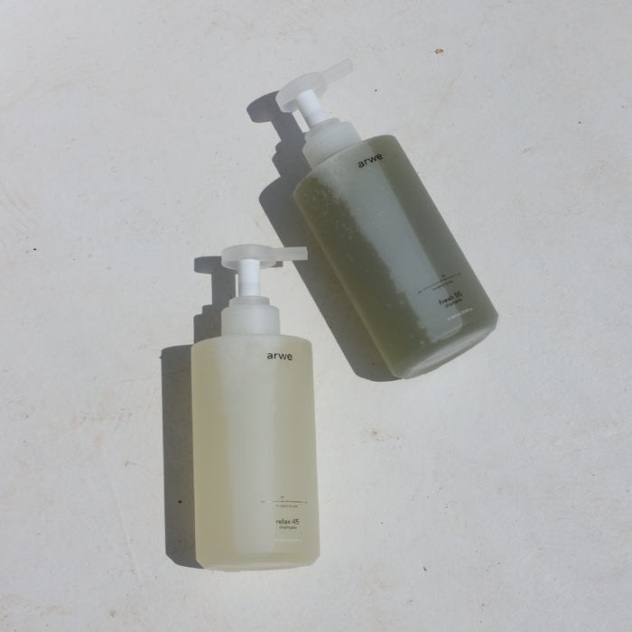Relax 45 & Fresh 55 Shampoo Set 500ml by Arve - Available at allkpopmag. Price: $49.38.