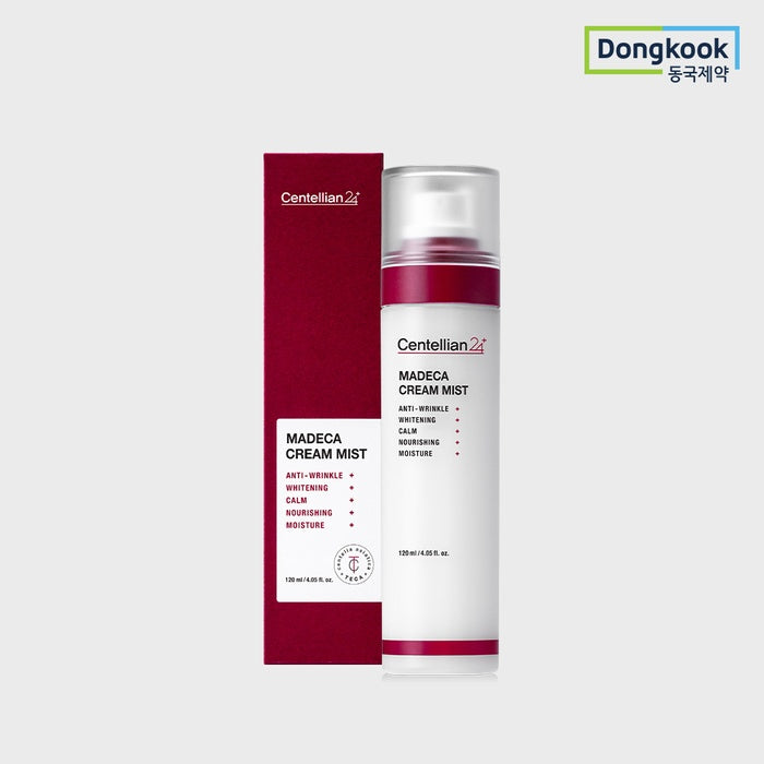 Centellian24 Madeca Cream Mist 120ml - Soothing, Brightening, Hydrating by Centellian24 - Available at allkpopmag. Price: $22.57.