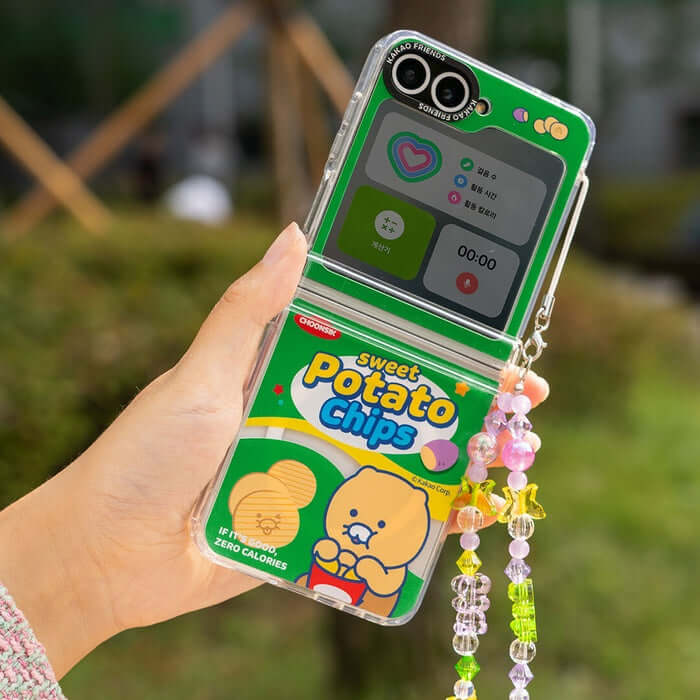 Kakao Friends Z Flip 6 Snack Clear MagSafe Case by Kakao Friends Tech Products - Available at allkpopmag. Price: $29.39.