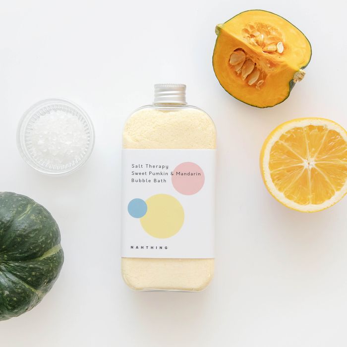 Five Senses Bubble Bath Yellow (Pumpkin Powder, Mandarin) - Himalayan Salt Bath Soak by Nothing Project - Available at allkpopmag. Price: $25.87.