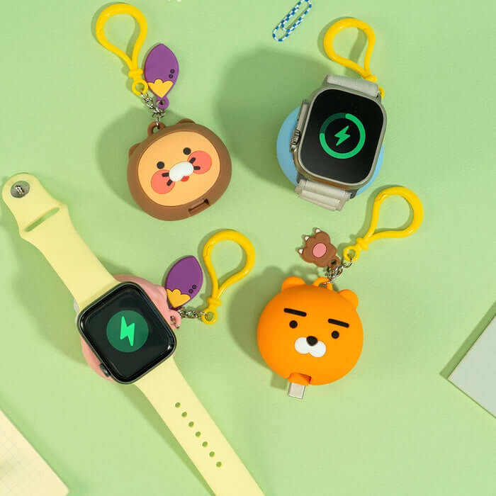 Kakao Friends Ddaenggeuri Docking Power Bank 1200mAh (Galaxy/Apple Watch) by Kakao Friends Tech Products - Available at allkpopmag. Price: $35.16.