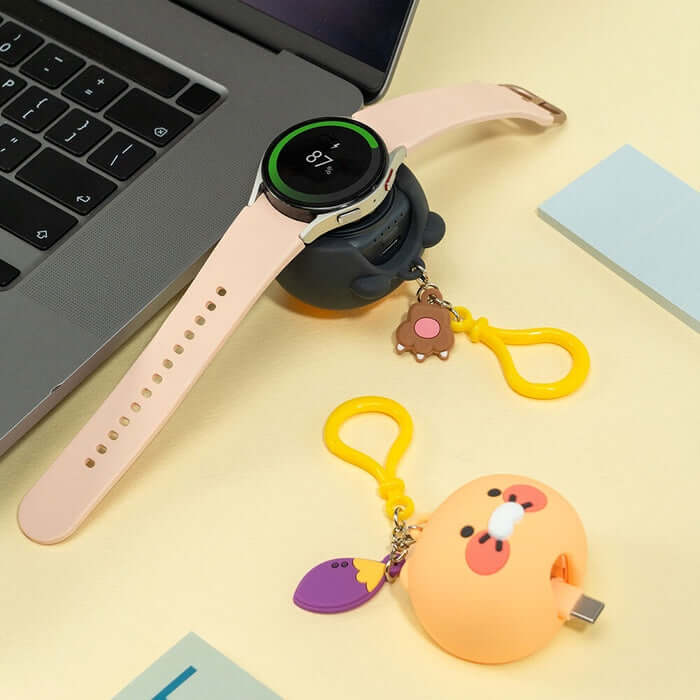 Kakao Friends Ddaenggeuri Docking Power Bank 1200mAh (Galaxy/Apple Watch) by Kakao Friends Tech Products - Available at allkpopmag. Price: $35.16.