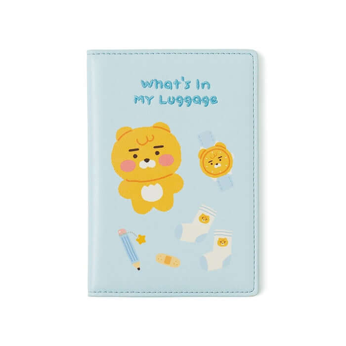 What's in My Luggage Passport Case - Little Lion by Kakao Friends - Available at allkpopmag. Price: $24.69.