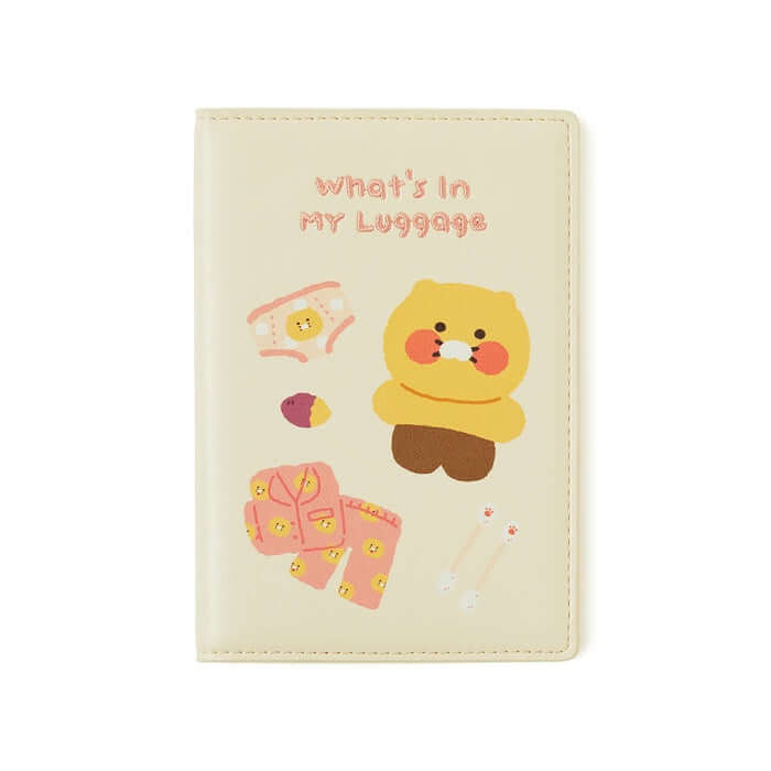 What's in My Luggage Passport Case - Chunsik Edition by Kakao Friends - Available at allkpopmag. Price: $24.69.