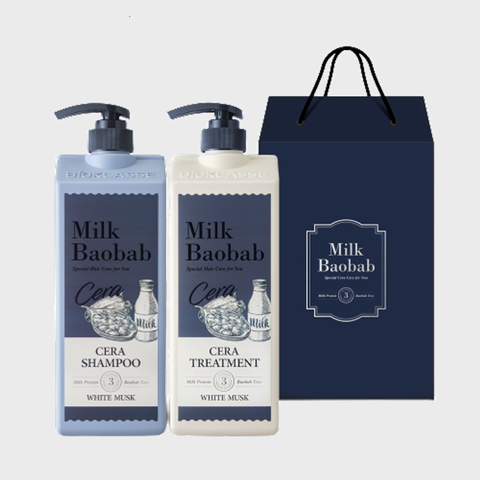 Sera Shampoo + Treatment Gift Set (White Musk) by Milk Baobab - Available at allkpopmag. Price: $59.14.