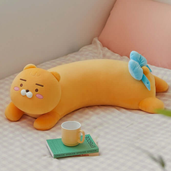 Ribbon Curve Body Pillow - Little Lion by Kakao Friends - Available at allkpopmag. Price: $44.68.