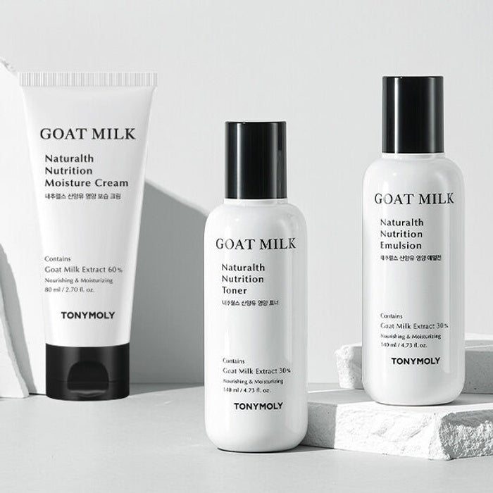 Naturals Goat Milk Nutrition 3-Piece Set by Tony Moly - Available at allkpopmag. Price: $42.33.