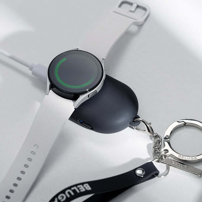 Beluga Highwave Galaxy Watch Power Bank 1200mAh by Kakao Friends Tech Products - Available at allkpopmag. Price: $35.16.