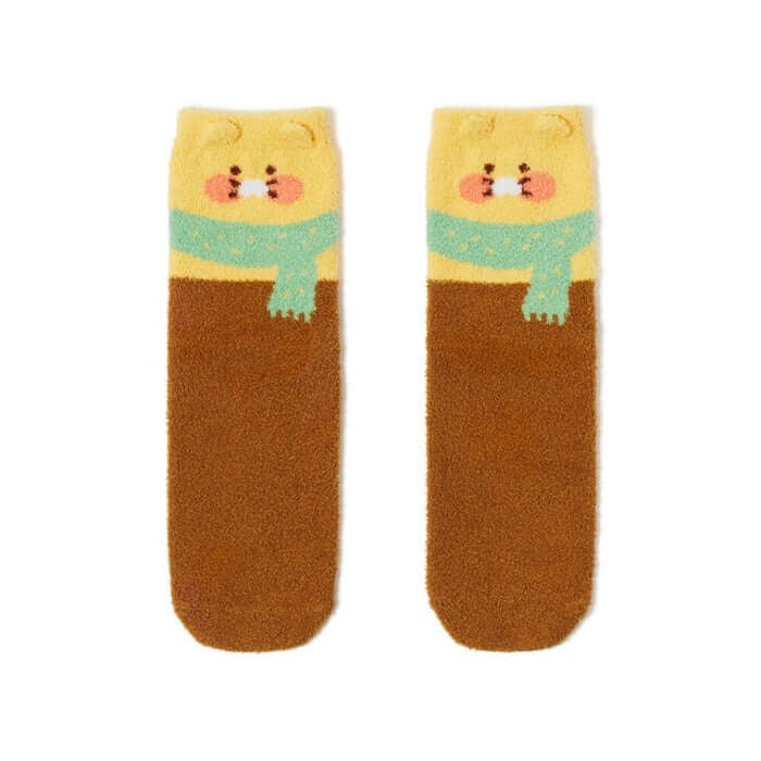 Cabin in the Forest Sleep Socks - Chunshiki by Kakao Friends - Available at allkpopmag. Price: $11.76.