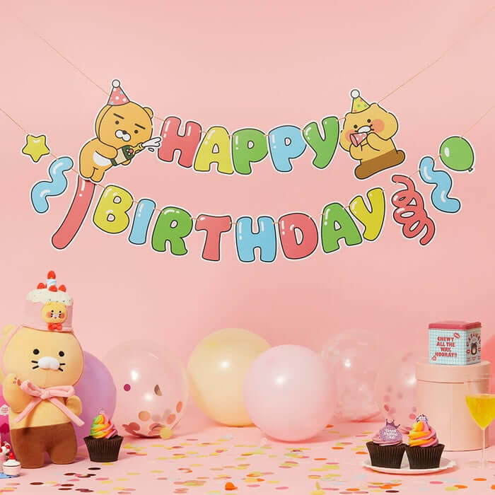 Bling Party HBD Garland - Ra & Chun by Kakao Friends - Available at allkpopmag. Price: $10.58.