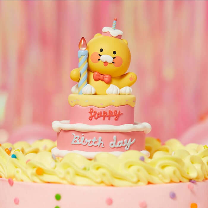 HBD 2-Tier Cake Figure - Chunsik by Kakao Friends - Available at allkpopmag. Price: $23.52.