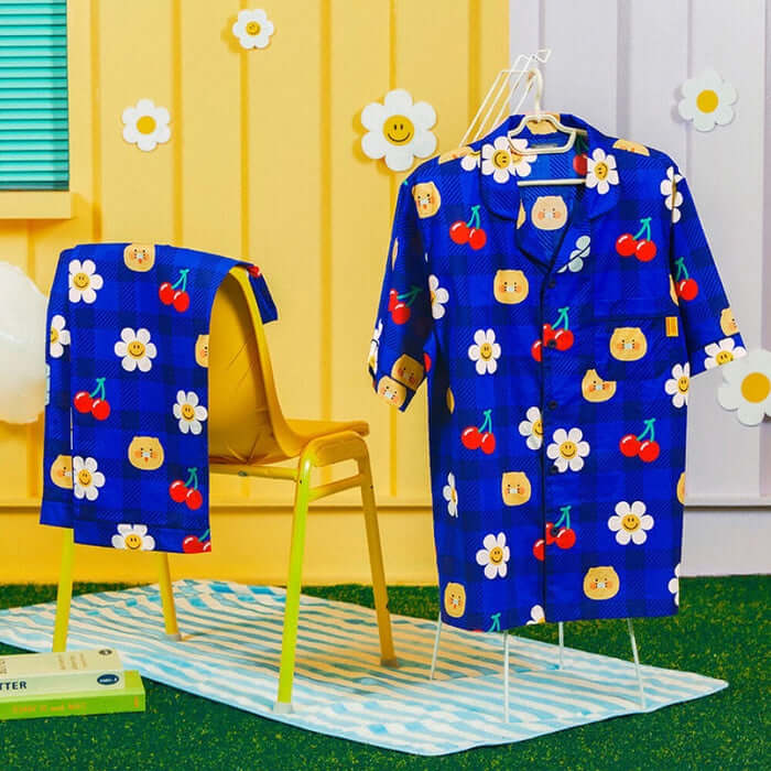Wiggle Wiggle x Kakao Friends Men's Pajama Set - Chunshiki by Kakao Friends - Available at allkpopmag. Price: $73.96.