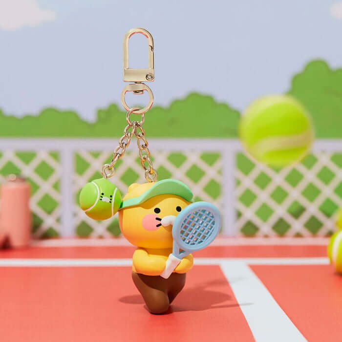 Sports Figure Keyring Tennis - Chunsik by Kakao Friends - Available at allkpopmag. Price: $17.64.