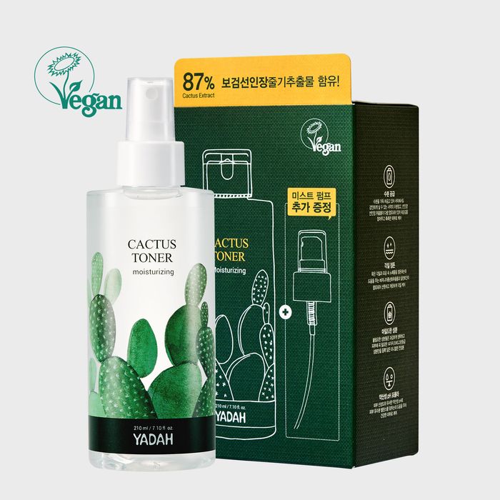 Cactus Vegan Toner 210ml (+ Free Mist Pump) by Yada - Available at allkpopmag. Price: $24.81.