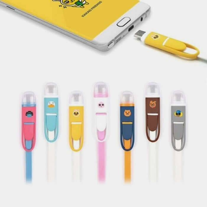 Kakao Friends Multi Data Cable 12cm / Charging Cable by Kakao Friends Tech Products - Available at allkpopmag. Price: $11.64.