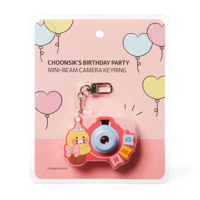 Chunsik's Birthday Party Mini Beam Camera Keyring by Kakao Friends - Available at allkpopmag. Price: $21.16.