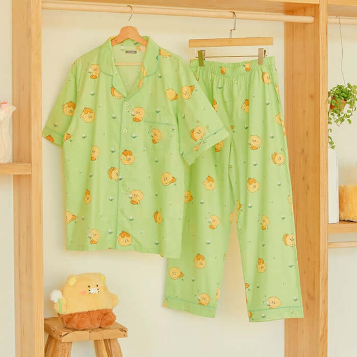 Chunsik's Daily Men's Pajama Set - Top and Bottom by Kakao Friends - Available at allkpopmag. Price: $73.96.