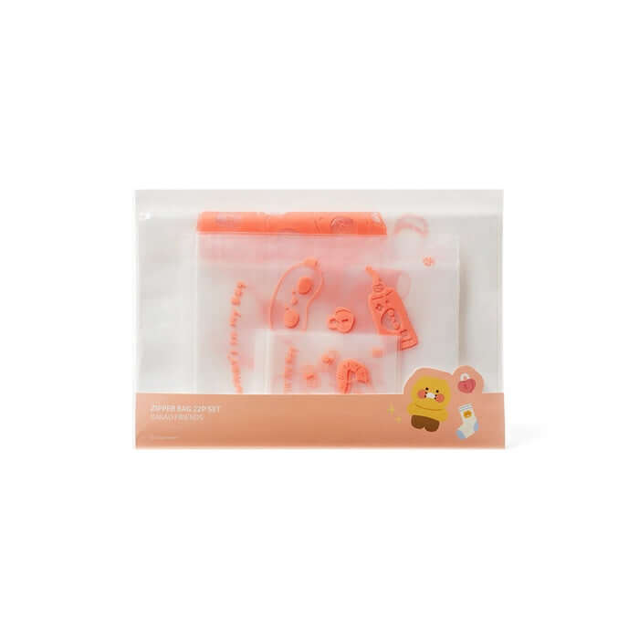 Travel Zip Bag 22P Set - Friends by Kakao Friends - Available at allkpopmag. Price: $14.70.