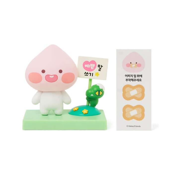 Cute Peach Mini Figure - Start Your New Life Today! by Kakao Friends - Available at allkpopmag. Price: $18.81.