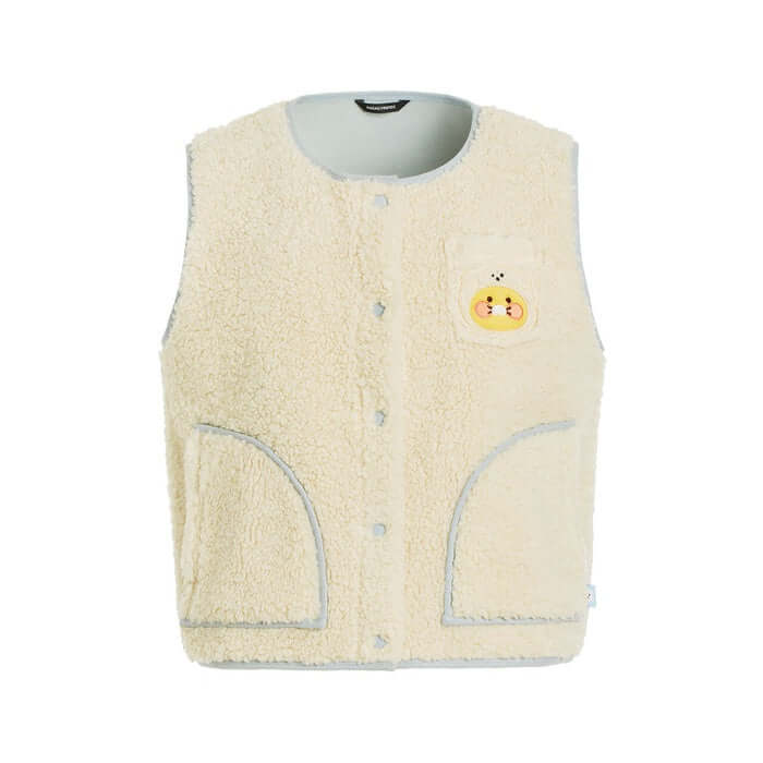 Fluffy Friends Short Fur Vest - Chunsik by Kakao Friends - Available at allkpopmag. Price: $38.80.