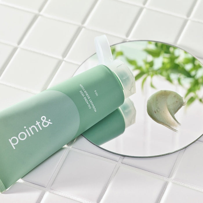 Gentle Veggie Mugwort Scrub Foam by Point & - Available at allkpopmag. Price: $13.99.