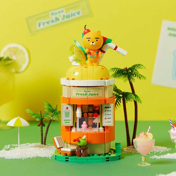 Dessert Brick Figure Lemon Soda - Lion by Kakao Friends - Available at allkpopmag. Price: $44.68.