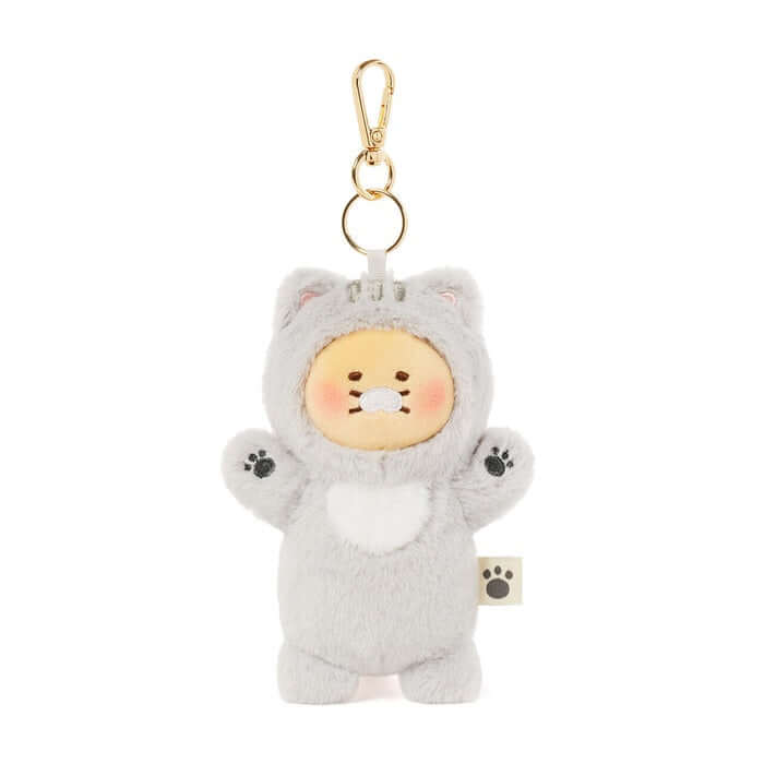 Chunsik's Best Cat Keychain Plush Toy - Gray Cat by Kakao Friends - Available at allkpopmag. Price: $19.99.