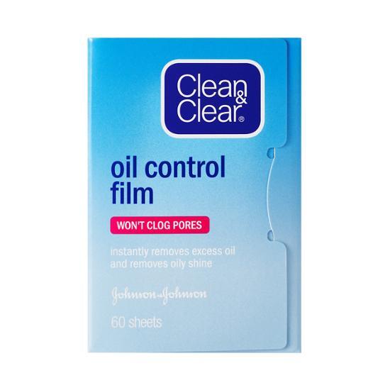 Clean & Clear Oil Control Film - 60 Sheets, a skincare tool for absorbing excess oil and shine, perfect for K-Beauty enthusiasts.