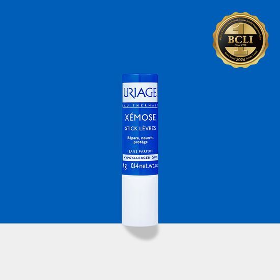 Uriage Jemos Stick Lip Balm 4g - Unscented, moisturizing lip care for healthy lips, part of K-Beauty body care.