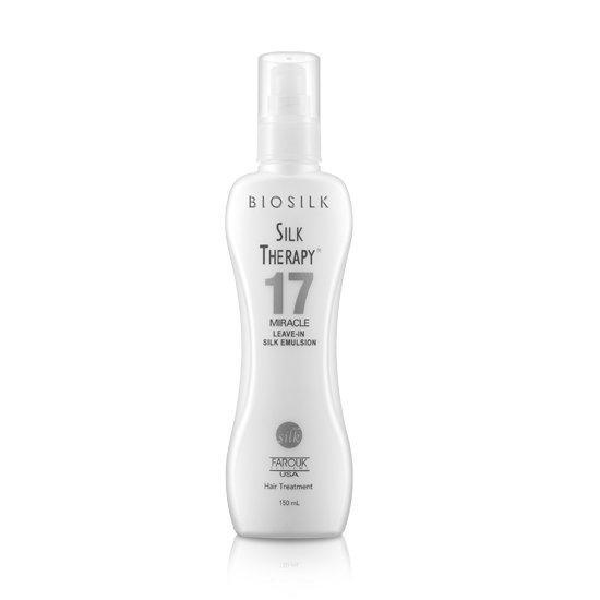 Silk Therapy 17 Miracle Leave-In Conditioner 150ml bottle, designed for hair care, featuring K-Beauty formulation for enhanced shine and nourishment.